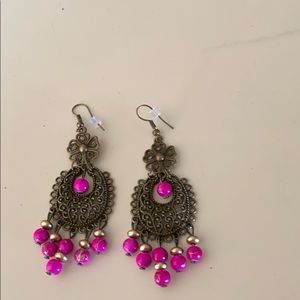 Pretty in pink earrings